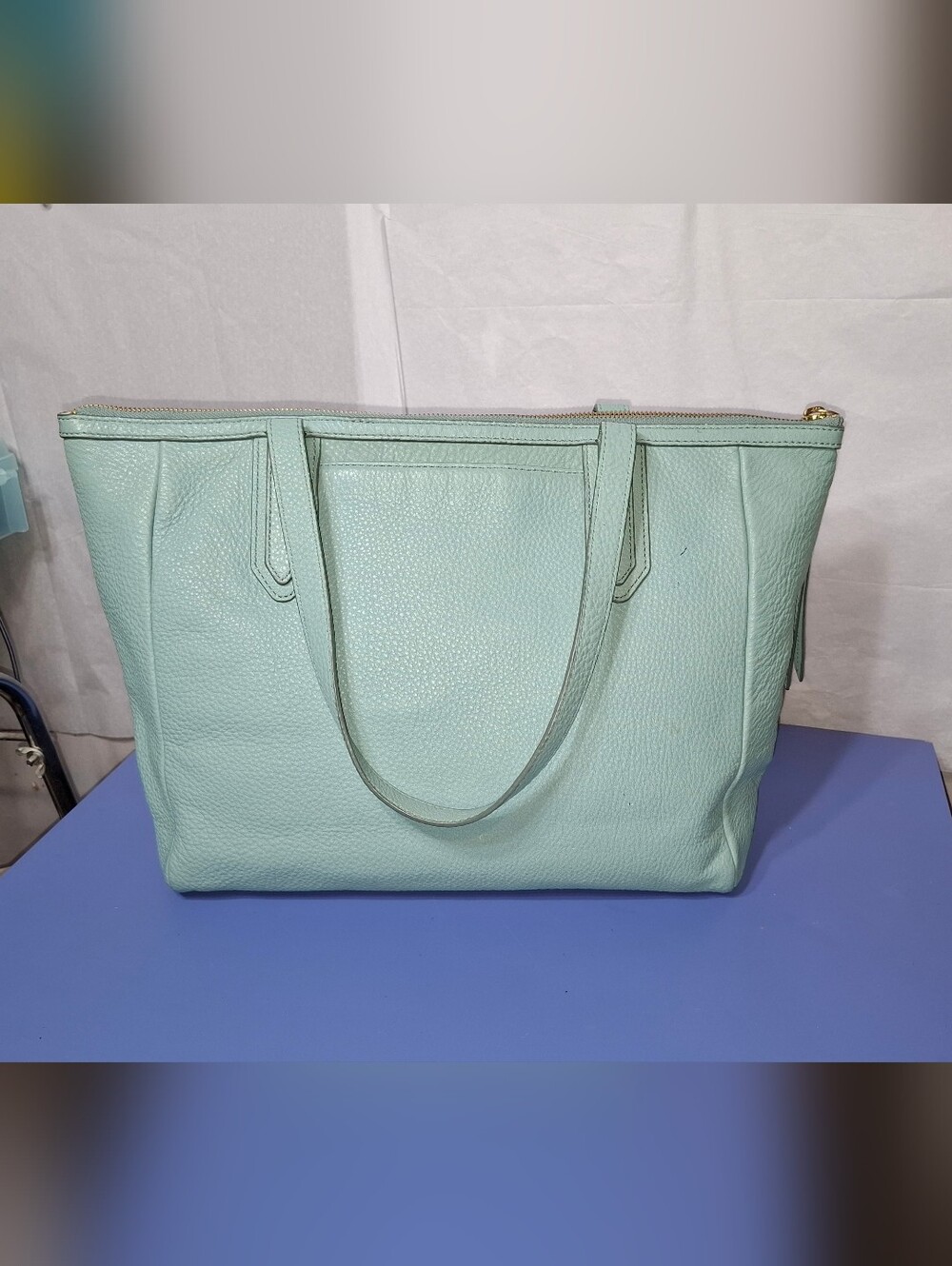 Fossil Peebled Leather Sydney Shopper Tote Bag - Picture 2 of 10